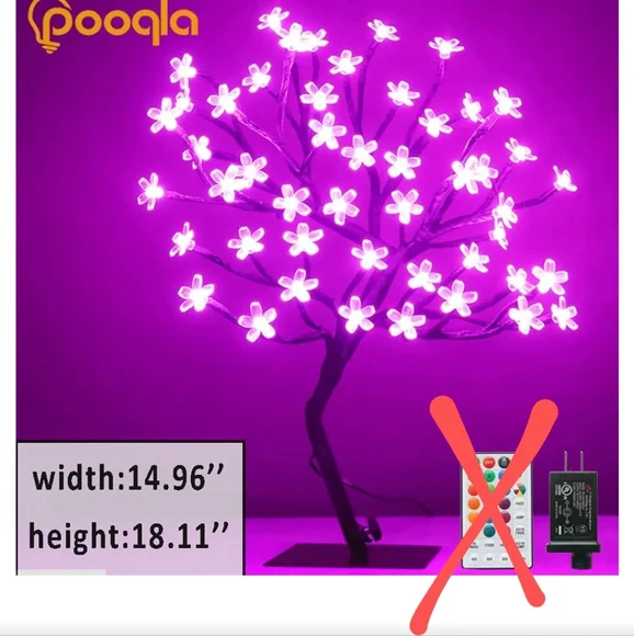 18 inch LED Cherry Blossom Tree Light - Picture 2 of 6